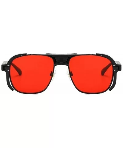 sunglasses Fashion Protection Windproof Glasses - Black&red - C318AR9WQG9 $19.24 Square