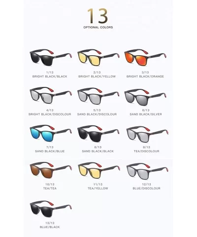 Polarized Sunglasses Driving Photosensitive Glasses 100% UV protection - Tea/Discolour - CN18SUIEW45 $29.52 Rectangular