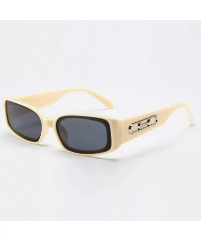 Unisex Lightweight Fashion Sunglasses - Mirrored Polarized Lens 2019 Fashion - Beige - C518TL0AK5G $10.16 Oversized