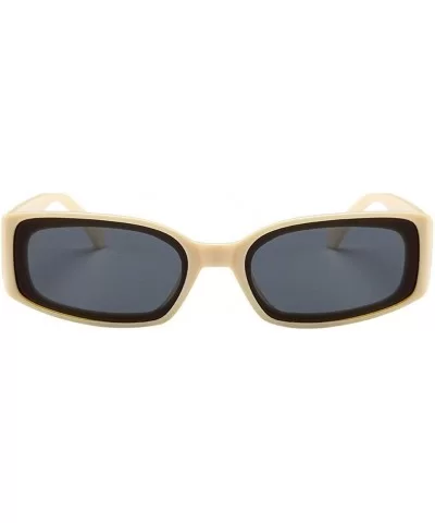 Unisex Lightweight Fashion Sunglasses - Mirrored Polarized Lens 2019 Fashion - Beige - C518TL0AK5G $10.16 Oversized