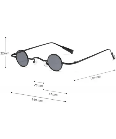 Chic Round Hip-Hop Square Metal Small Frame Clear Color Lens Sunglasses UV400 - Silver&pink - CP18X8RM3RX $19.20 Square