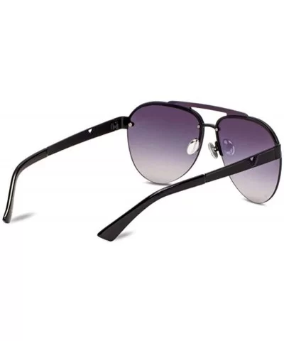 Fashion 2019 sunglasses- ladies fashion frame double beam sunglasses sunglasses - A - CC18SEHE0OE $66.58 Aviator