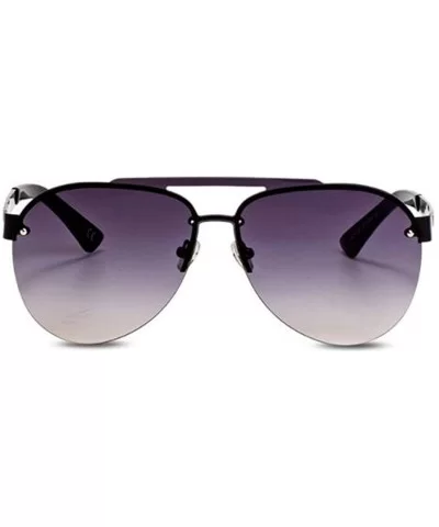 Fashion 2019 sunglasses- ladies fashion frame double beam sunglasses sunglasses - A - CC18SEHE0OE $66.58 Aviator