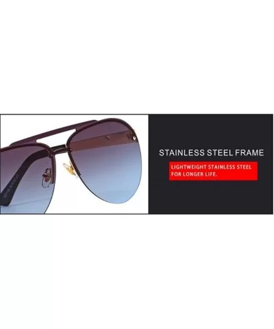 Fashion 2019 sunglasses- ladies fashion frame double beam sunglasses sunglasses - A - CC18SEHE0OE $66.58 Aviator