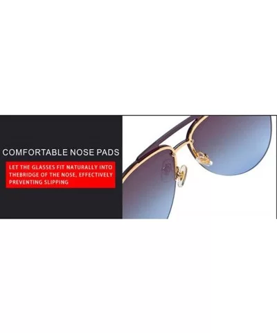 Fashion 2019 sunglasses- ladies fashion frame double beam sunglasses sunglasses - A - CC18SEHE0OE $66.58 Aviator