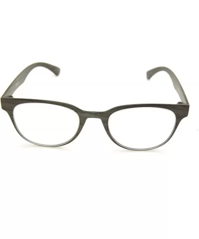 TR90 Readers Flexie Reading Glasses schoolboy 2291RT - Z3 Dark Black Wood Print - C318WGD4RL5 $26.69 Oval