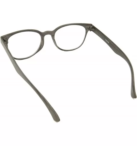 TR90 Readers Flexie Reading Glasses schoolboy 2291RT - Z3 Dark Black Wood Print - C318WGD4RL5 $26.69 Oval