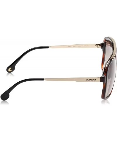 Men's Ca1004/S Pilot Sunglasses - Havana Gold/Brown Gradient - CK12NYUFAUS $95.21 Square