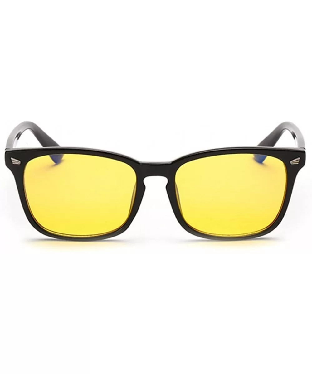 Unisex Retro Radiation Protection Anti-Blue Light Night Vision Driving Working Glasses - C1 - CI12NYXUDM2 $20.67 Wayfarer