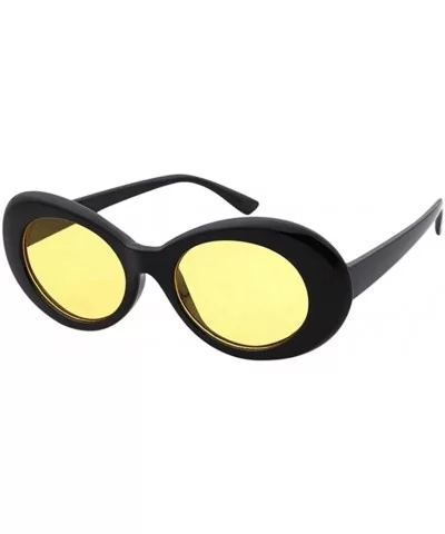 Women's Men Sunglasses-Vintage Clout Oval Shades Sunglasses Eyewear - H - CT18E4OWIXR $11.86 Goggle