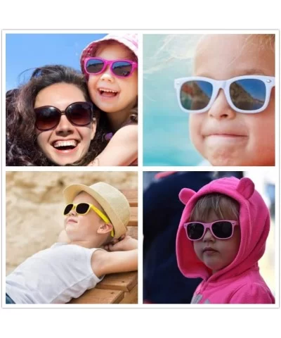 Classic Neon 80's Party Favors Sunglasses for Women 10 Pack Retro 100% UV Coating. (Kids) - Kids - CE18W3GRWSN $21.38 Square