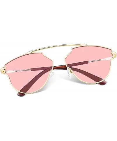 Fashion Vintage Cat Eye Women Sunglasses UV400 Sun Glasses B2267 - Pink - CT1896LDZM8 $15.39 Round