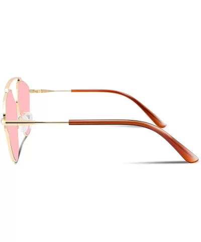 Fashion Vintage Cat Eye Women Sunglasses UV400 Sun Glasses B2267 - Pink - CT1896LDZM8 $15.39 Round