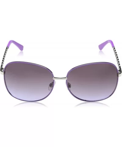 Women's U543 Oval Sunglasses - 61 mm - Silver/Purple - C91296VOZCJ $42.31 Oval