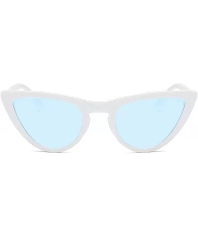 Women Cat Eye Sunglasses Fashion 2019 Luxury Brand Sun Glasses Blue As Picture - Redbrown - CD18YZUO2HG $12.19 Oversized