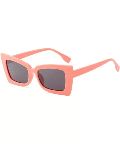 Women Cat Eye Sunglasses Rectangle Sun Glasses Ladies Vintage Candy Color Eyewear Shades for Women - CP199OLIIL9 $14.04 Cat Eye