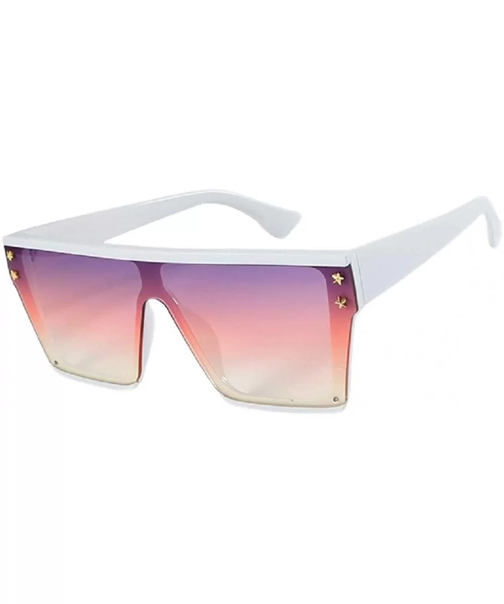 Fashion Pentagonal Sunglasses Enhanced protective film against glare - C2 - C318TQXRKYL $20.37 Square