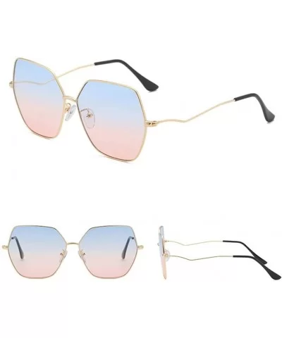 Irregular Shape Sunglasses - Summer Men Women Fashion Retro Eyewear - C - CQ18S57EUUA $10.89 Oversized