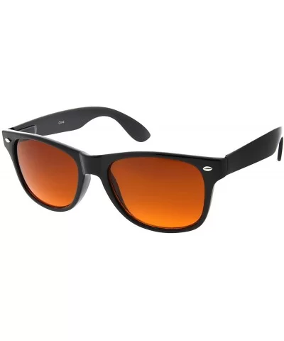 Blue Blocking Driving Sunglasses Amber Yellow Tinted Lens - 2 Pack Amber and Yellow Lens - C711A3JFBG7 $20.78 Wayfarer