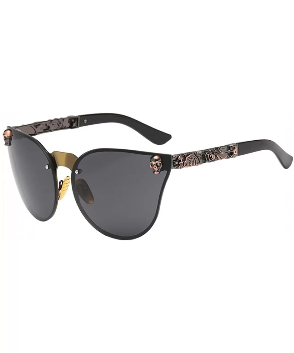 Unisex Frame Shades Acetate Frame UV Sunglasses - A - CY18G69X2SU $11.04 Oval