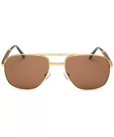 Trendy Rimless Sunglasses Mirror Reflective Sun Glasses for Women Men - Coffee - CS194A3XI9C $22.53 Square