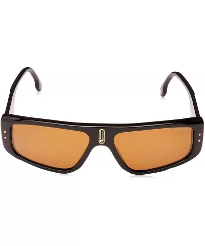 1022/S Black/Bronze Lens Mirror Sunglasses - CP18QGZ85TH $83.01 Wrap