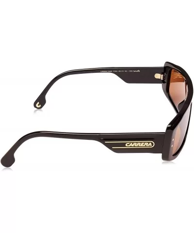 1022/S Black/Bronze Lens Mirror Sunglasses - CP18QGZ85TH $83.01 Wrap