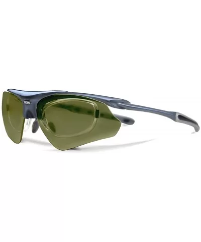 Delta Navy Blue Tennis Sunglasses with ZEISS P310 Green Tri-flection Lenses - CE18KN7E77T $26.91 Sport