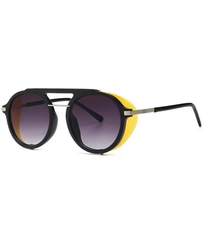 Steampunk Sunglasses Street - C5 Black and Yellow - C718W542EYO $28.93 Rectangular