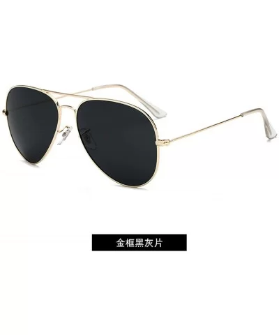 Round Sunglasses Women Glasses Lady Luxury Mirror Retro Yellow Metal Sun Vintage Tiny Female Men - 1 - CJ198A3OR0Y $57.36 Shield