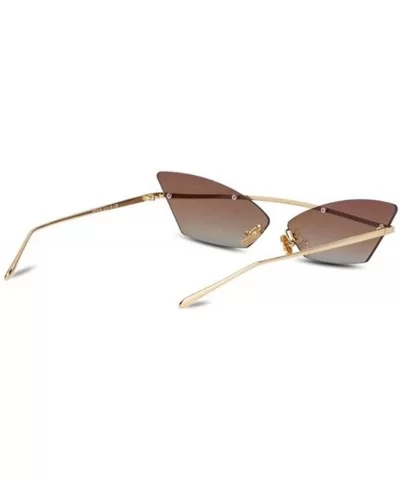 2019 new sunglasses - cat eye sunglasses - ladies face fashion frame sunglasses - G - CT18SLS8E2Q $69.07 Aviator