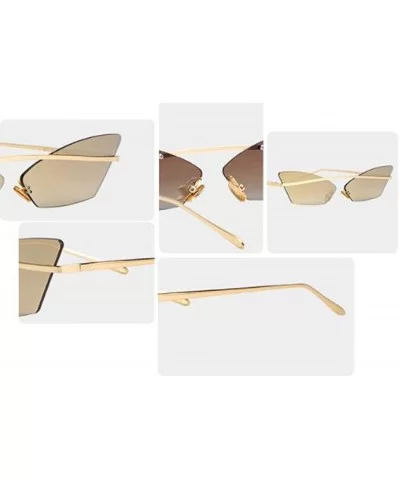 2019 new sunglasses - cat eye sunglasses - ladies face fashion frame sunglasses - G - CT18SLS8E2Q $69.07 Aviator