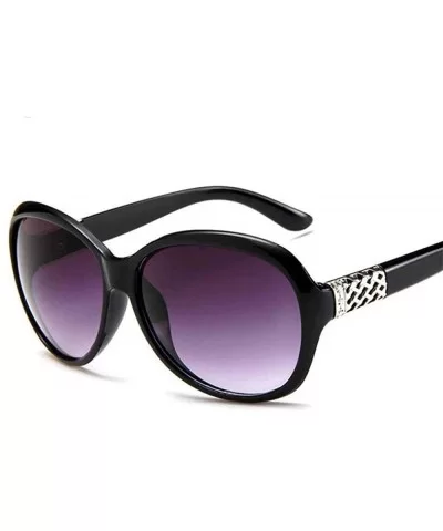 2019 Classic Oversized Sunglasses Women Brand Designer Ladies Sun Purple - White - C418XQY9W9E $11.94 Oversized