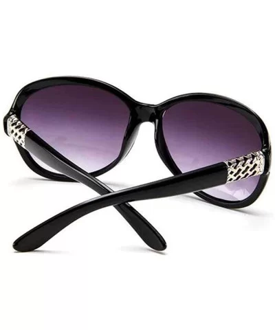 2019 Classic Oversized Sunglasses Women Brand Designer Ladies Sun Purple - White - C418XQY9W9E $11.94 Oversized