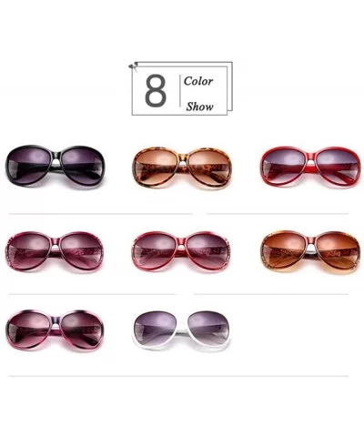 2019 Classic Oversized Sunglasses Women Brand Designer Ladies Sun Purple - White - C418XQY9W9E $11.94 Oversized