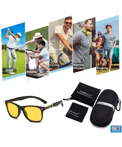 Men Unbreakable Polarized Sunglasses Classic Women Driving Glasses - CO19620TZXS $19.06 Square