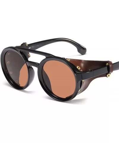 2019 Gothic Steampunk Sunglasses Men Women Cool Rivet Sun Glasses Retro Vintage Shield Shades - 4 - C718W658YKG $26.31 Sport