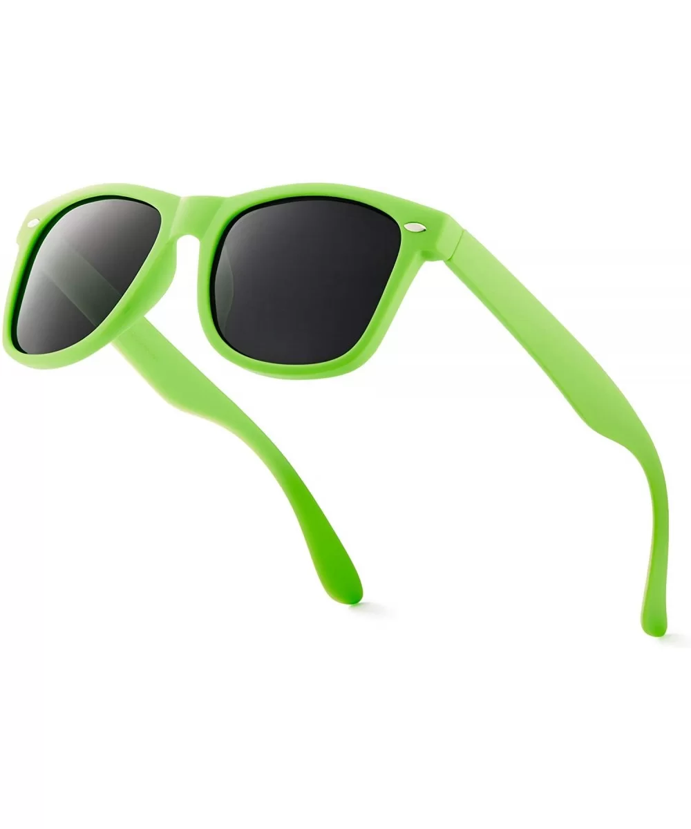 Classic Polarized Sunglasses - Matte Lime - Smoke - CG1960SZSYD $15.73 Rectangular