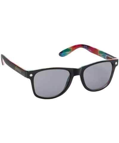 Sunglasses Leonard Wayfarer - Black/Tye Dye - C511FNYNO85 $40.01 Wayfarer