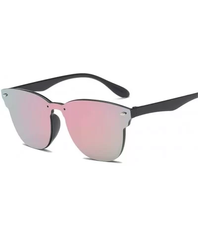 Women Sunglasses Women Square Vintage Sunglasses Women Siamese - Pink - CJ194OQMDLW $34.04 Goggle