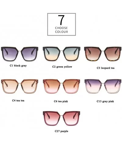 Women Oversized Cat Eye Sunglasses Vintage Gradient Sun Glasses Female Big Frame Eyeware - C13gray Pink - CW199O6T4ZL $16.99 ...