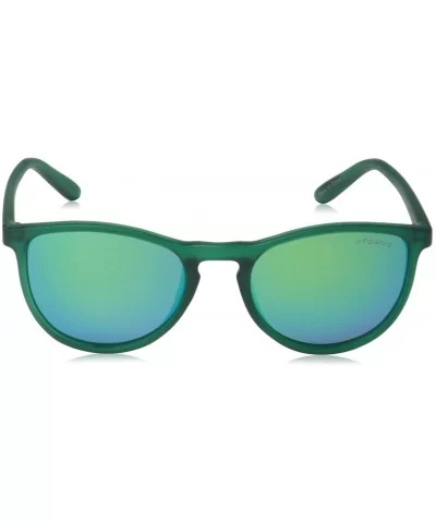 unisex-child Pld8016/N Rectangular Sunglasses - Transpdarkgreen - CD127P97CCT $47.79 Rectangular