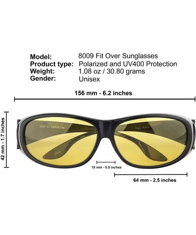 Driving Glasses Polarized Reducing Sunglasses - Night Driving Lens - C718OAY33XN $12.31 Sport