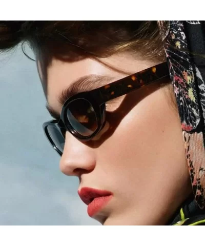 Women Men Vintage Retro Glasses-Unisex Oval Frame Sunglasses Eyewear - B - CK18OAE6W4R $12.86 Rimless