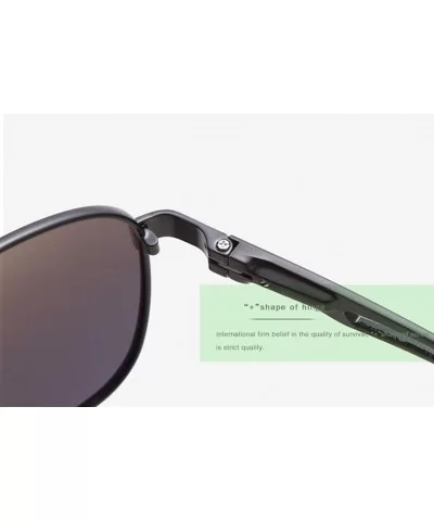 Outdoor leisure fishing glasses metal aviator sunglasses - Silver Color - CM18I5E7AAD $67.58 Aviator