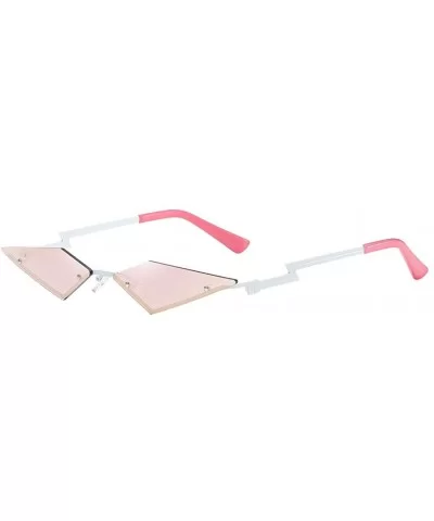 Cat Eye Sunglasses for Women - Irregular Shape Mini Narrow Square Sunglasses Party Show Accessories Clubwear - CM196EU3CHM $1...