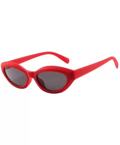 Women Men Vintage Retro Unisex Oval Frame Sunglasses Eyewear - 5192c - CU18RT8IMUL $12.67 Oval