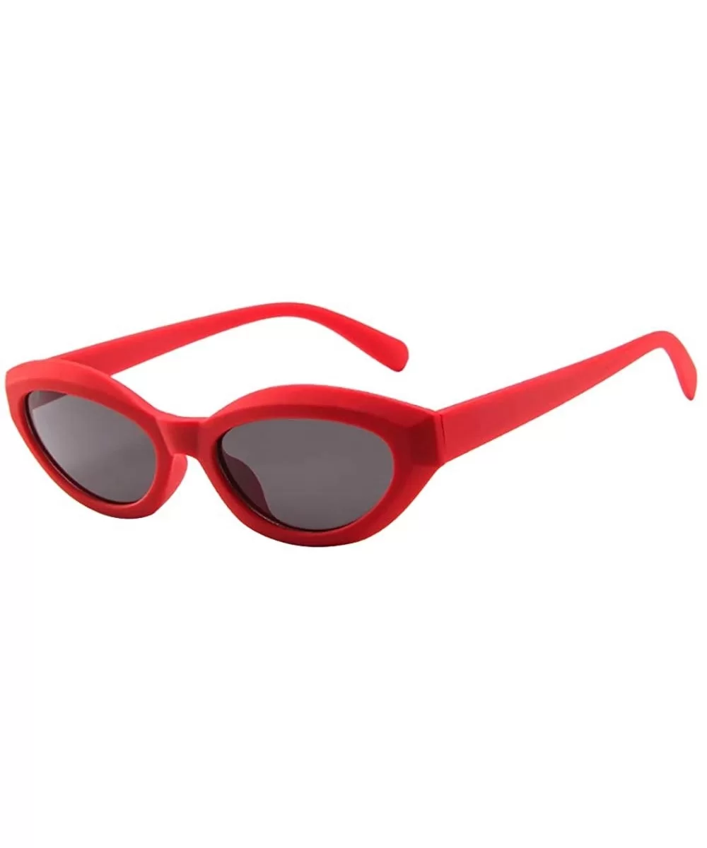 Women Men Vintage Retro Unisex Oval Frame Sunglasses Eyewear - 5192c - CU18RT8IMUL $12.67 Oval