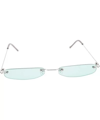 Fashion Rimless Delicate Sunglasses Versatile - Green - C318ISC33NO $10.90 Square