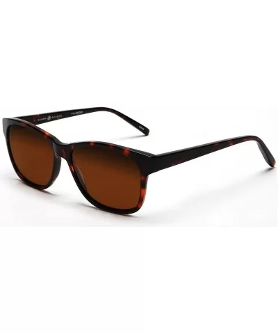 Polarized Classic Horned Rim Inspired Paris - London Women's Sunglasses - Demi Browm - CF12E0DZAK3 $53.69 Sport